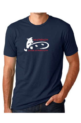 Navy Chinese weightlifting t-shirt